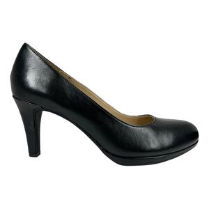Naturalizer Michelle Pumps Black Leather Size 8W